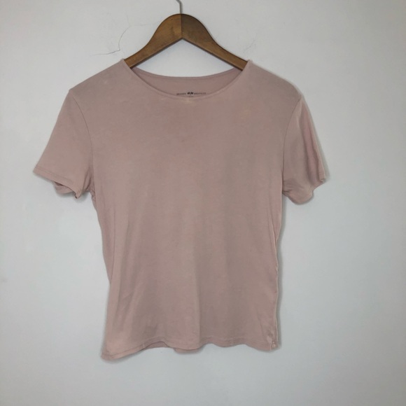 Brandy Melville Pink Cropped Shirt - Picture 1 of 5